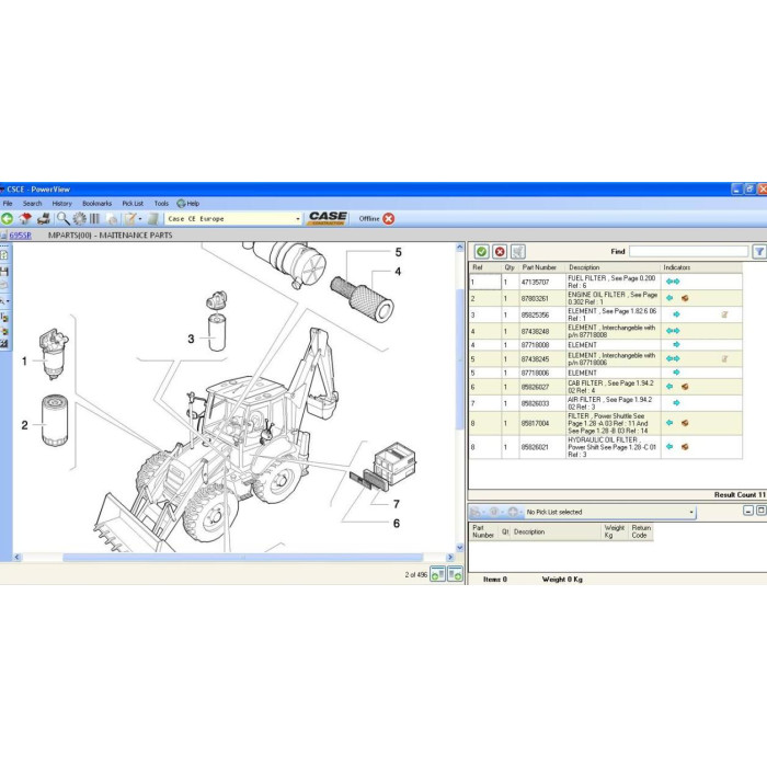 Case Construction CE Europe EPC spare parts catalog 2010