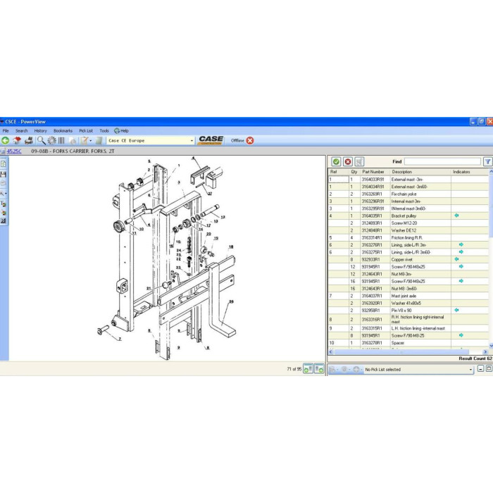 Case Construction CE Europe EPC spare parts catalog 2010