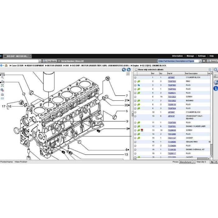 Case Construction CE Europe EPC spare parts catalog 2013