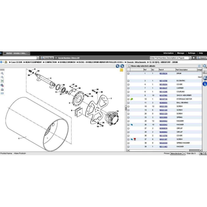 Case Construction CE Europe EPC spare parts catalog 2013