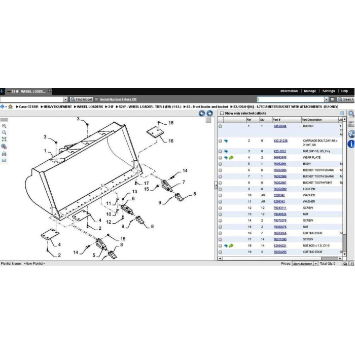 Case Construction CE Europe EPC spare parts catalog 2013