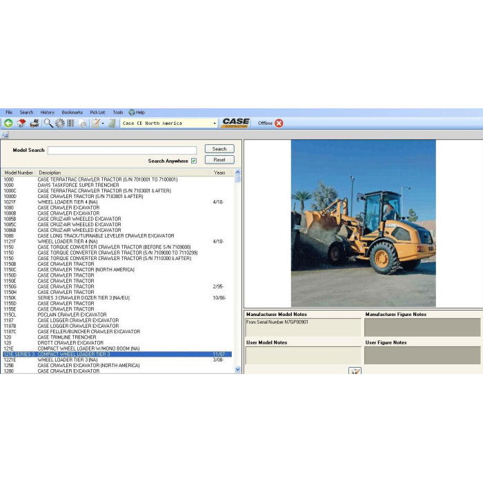 Case Construction CE North America EPC parts catalog 2012