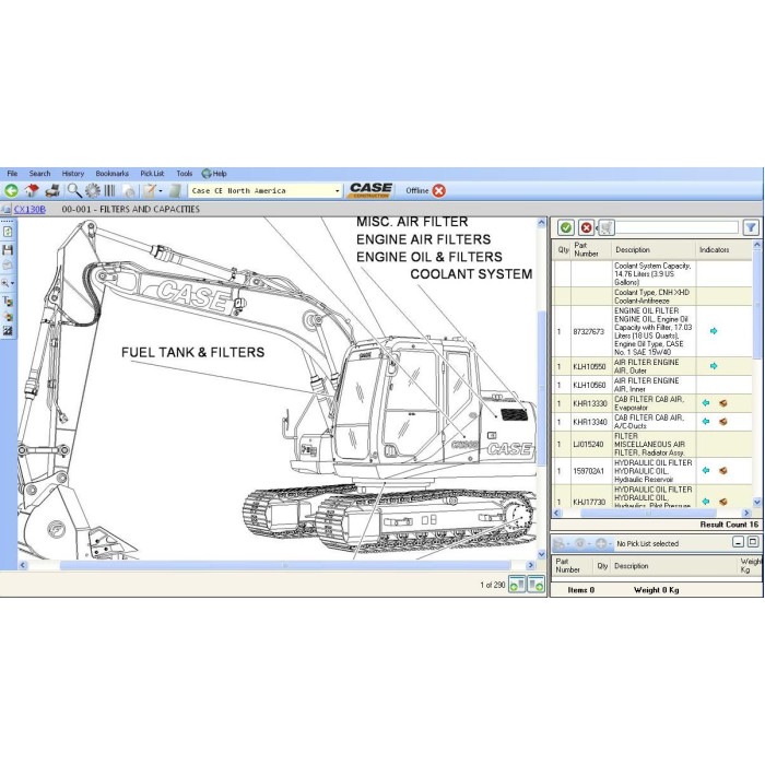 Case Construction CE North America EPC parts catalog 2012