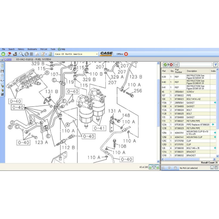 Case Construction CE North America EPC parts catalog 2012