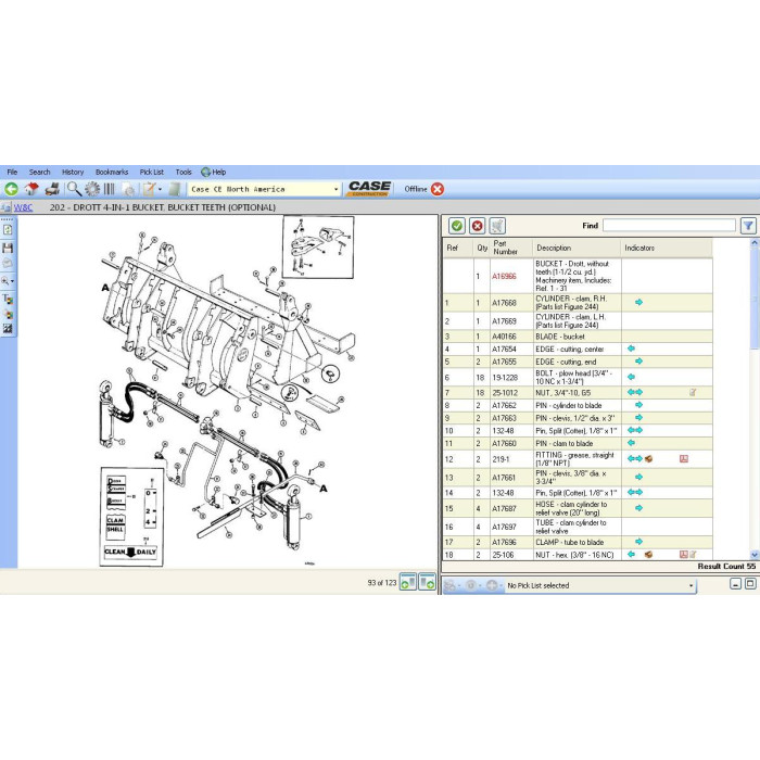 Case Construction CE North America EPC parts catalog 2012