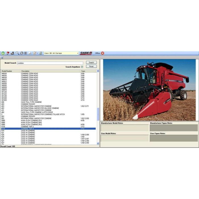 Case IH AG Agriculture Europe EPC parts catalog 2012