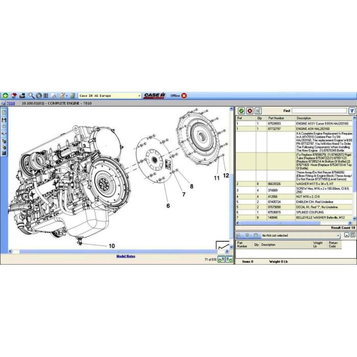 Case IH AG Agriculture Europe EPC parts catalog 2012