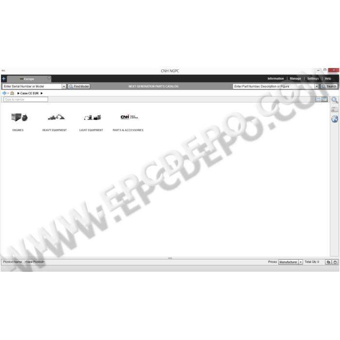 Case Construction CE Europe EPC spare parts catalog 2014