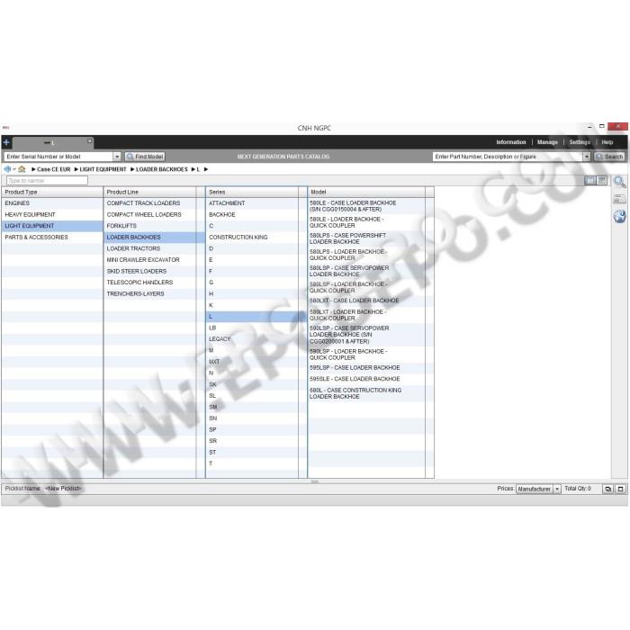 Case Construction CE Europe EPC spare parts catalog 2014