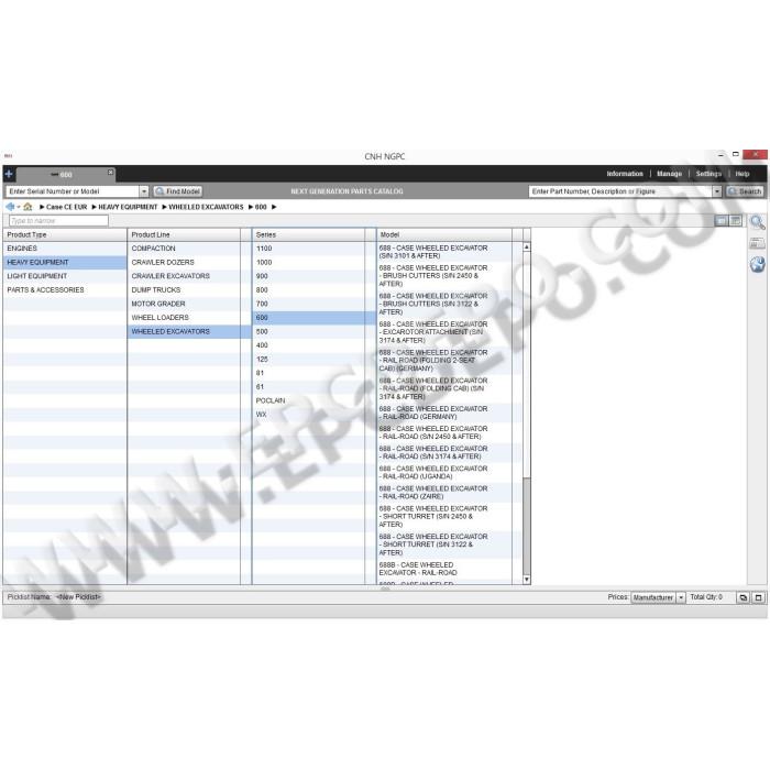 Case Construction CE Europe EPC spare parts catalog 2014
