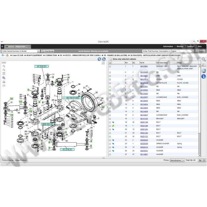Case Construction CE Europe EPC spare parts catalog 2014