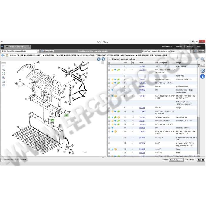 Case Construction CE Europe EPC spare parts catalog 2014