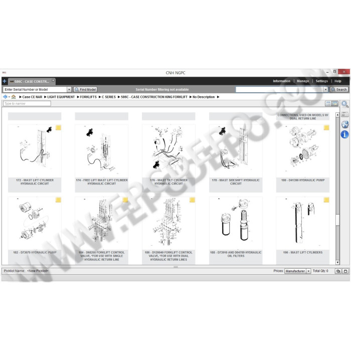 Case Construction CE North America EPC parts catalog 2014
