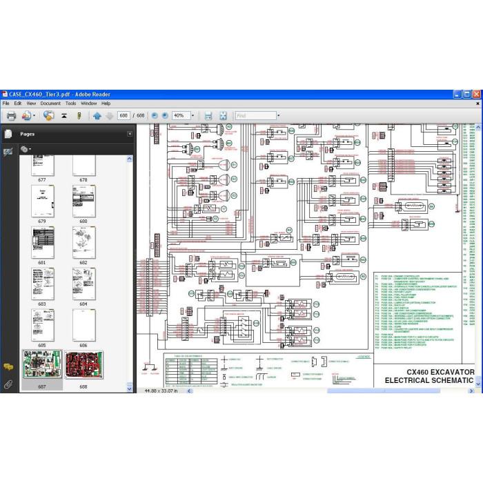 Case Crawler Excavator CX460 Tier 3 service manual