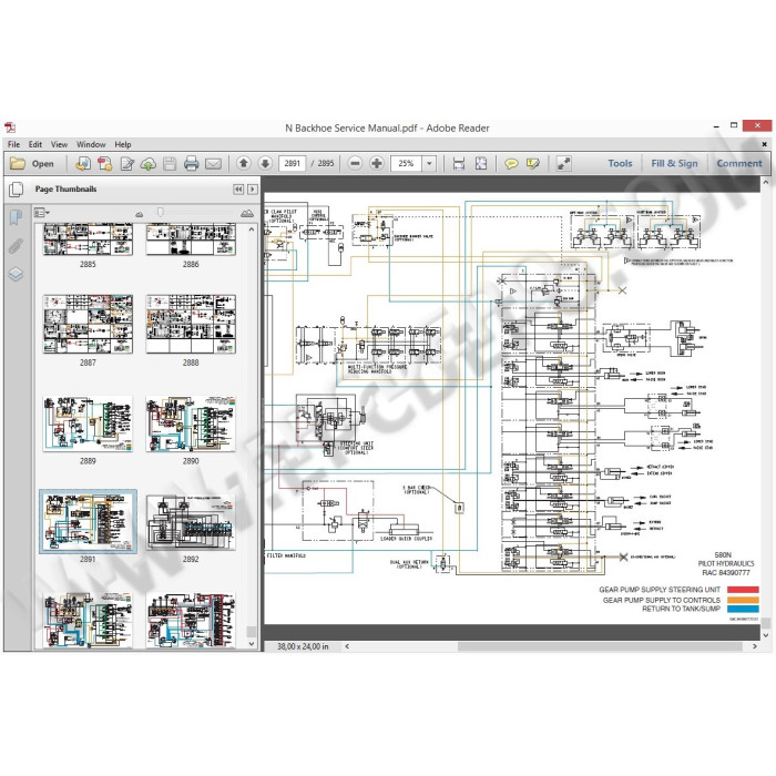 Case Backhoe Loader 580 590 595 695 L / N / T / SN / ST / SR service manual