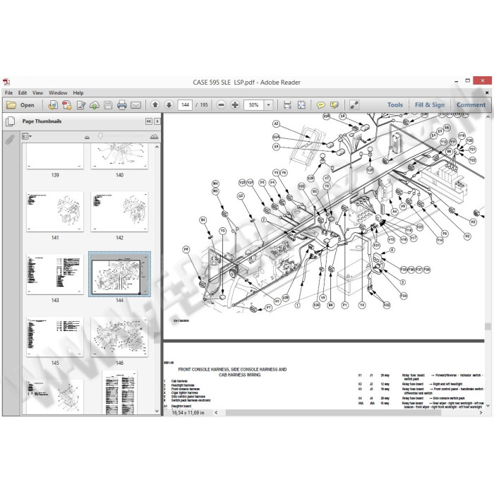 Case Backhoe Loader 580 590 595 695 L / N / T / SN / ST / SR service manual