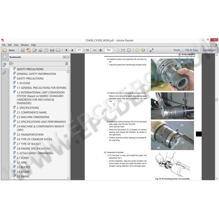 Case CX Mini Excavators service & repair manuals