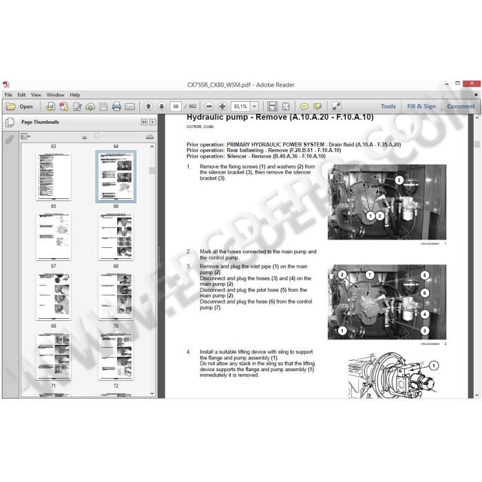Case CX Mini Excavators service & repair manuals