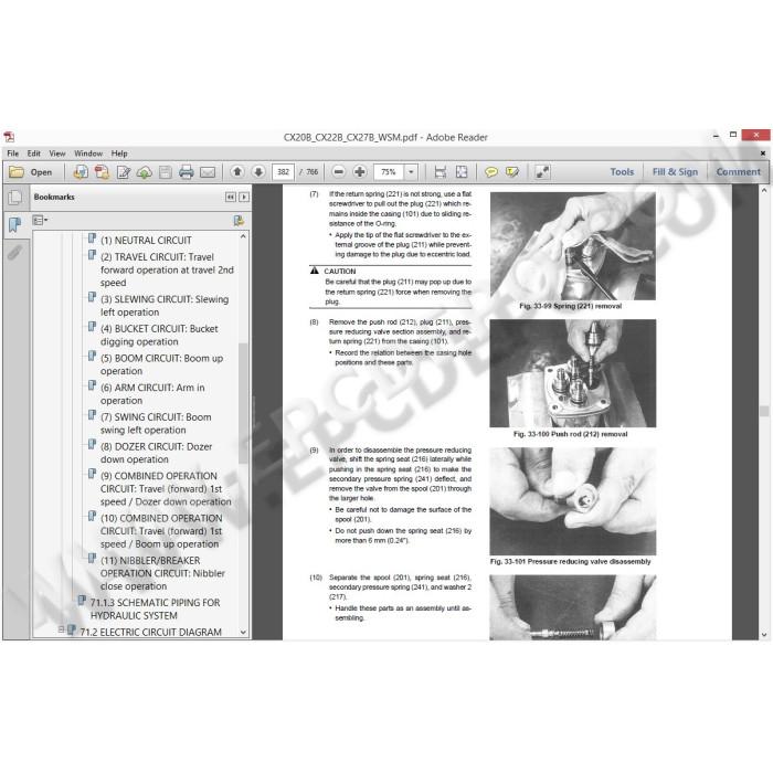 Case CX Mini Excavators service & repair manuals