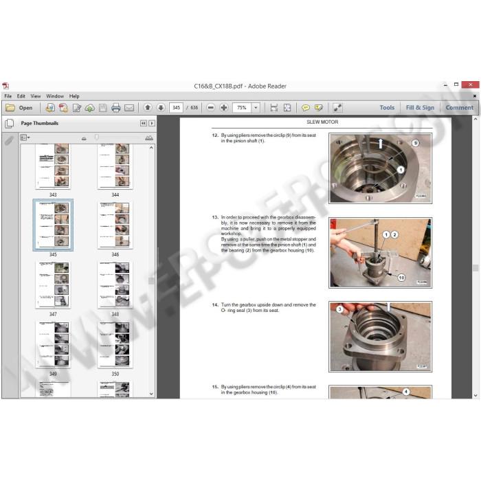 Case CX Mini Excavators service & repair manuals