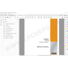 Case Crawler Excavator CX350C Tier 4 service manual