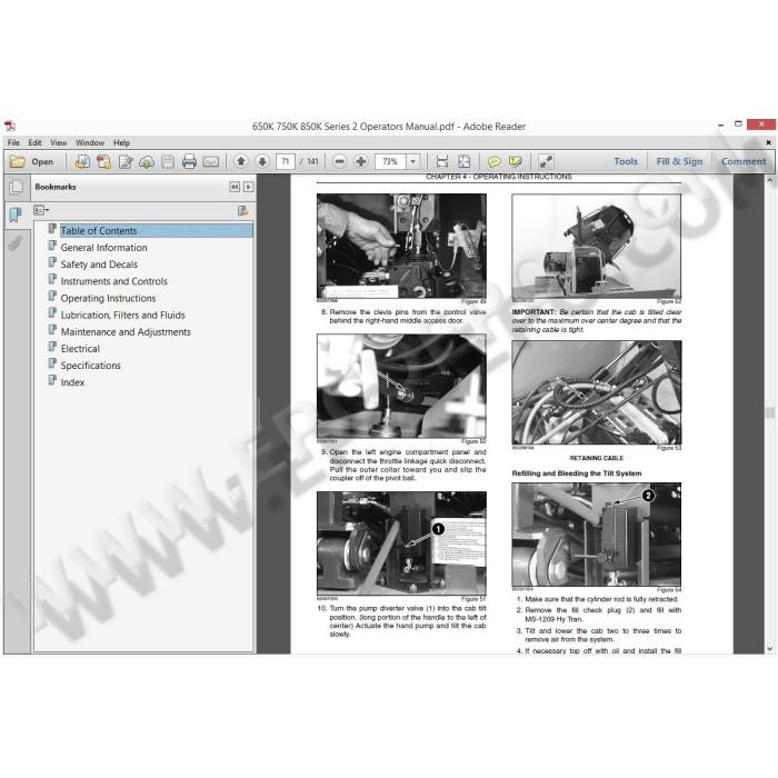 Case Dozer 650K 750K 850K Tier 2 / 750L 850L Tier 3 service manual