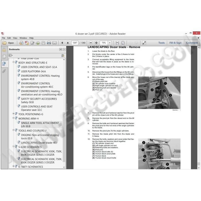 Case Dozer 650K 750K 850K Tier 2 / 750L 850L Tier 3 service manual