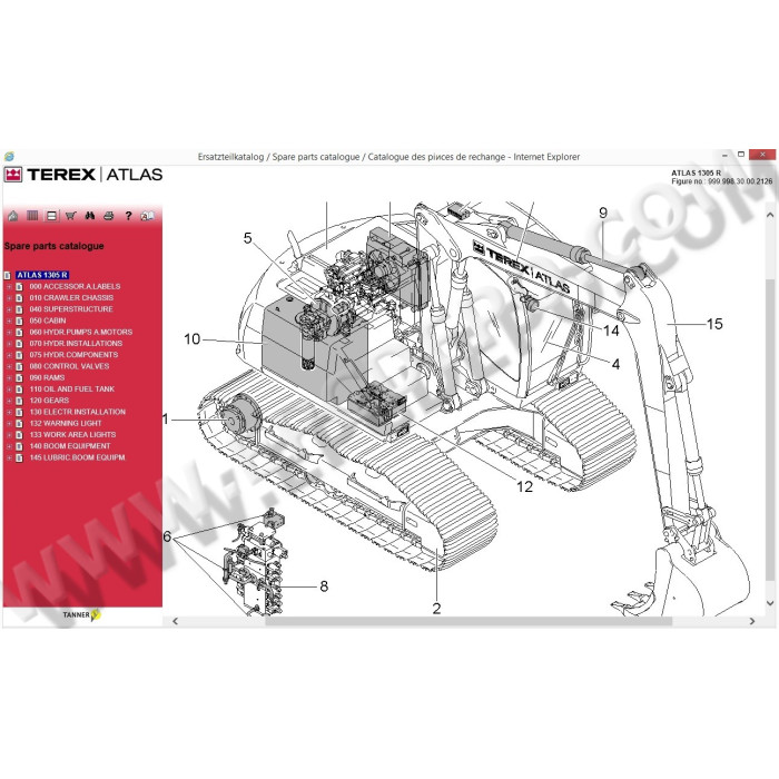 ATLAS TEREX EPC SPARE PARTS CATALOG