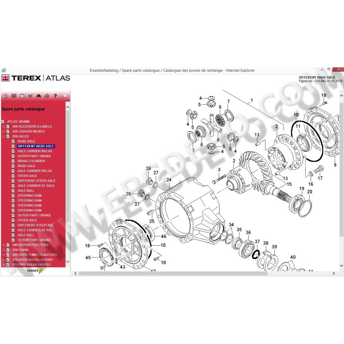 ATLAS TEREX EPC SPARE PARTS CATALOG