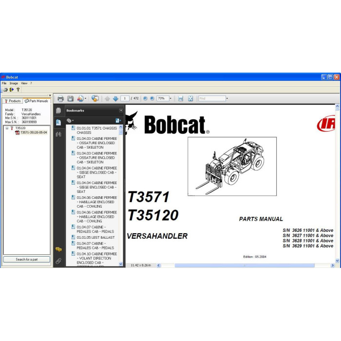 BOBCAT EPC SPARE PARTS CATALOG 2004
