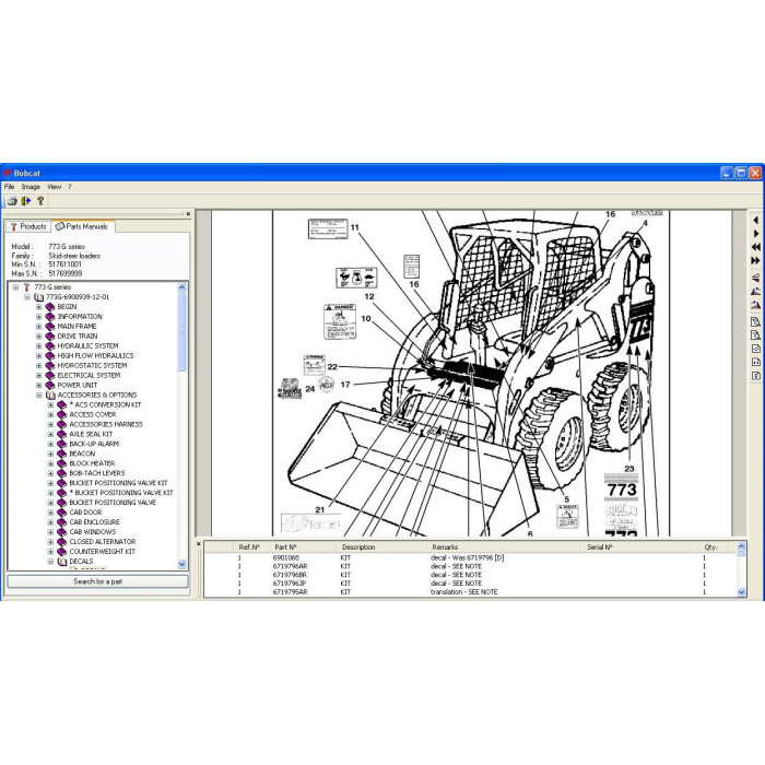 BOBCAT EPC SPARE PARTS CATALOG 2004