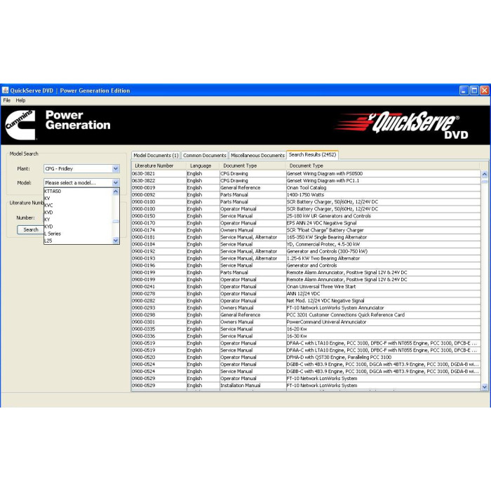 CUMMINS ONAN POWER GENERATION 2011 PARTS & SERVICE