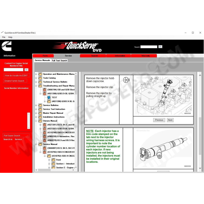 CUMMINS QUICKSERVE 2016 PARTS & SERVICE