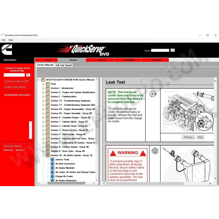 CUMMINS QUICKSERVE 2016 PARTS & SERVICE