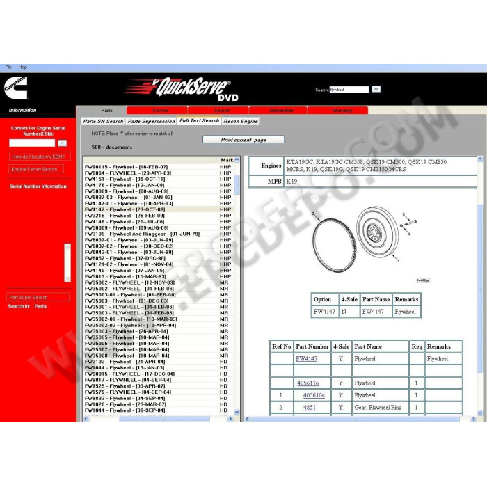 CUMMINS QUICKSERVE 2014 PARTS & SERVICE