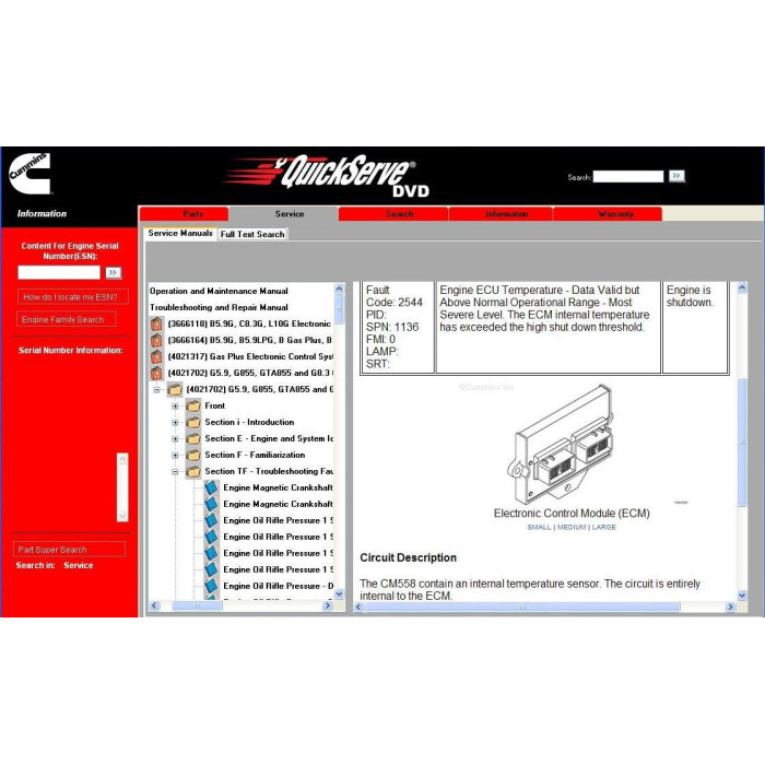 CUMMINS QUICKSERVE 2012 PARTS & SERVICE