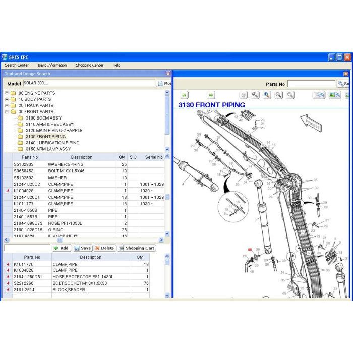 DOOSAN GPES EPC 2017 PARTS CATALOG