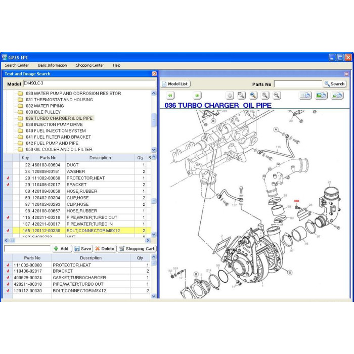 DOOSAN GPES EPC 2017 PARTS CATALOG