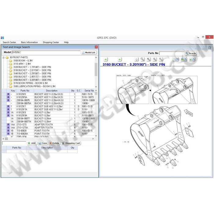 DOOSAN GPES EPC 2014 PARTS CATALOG