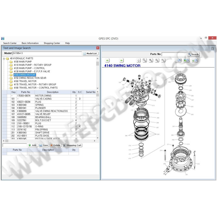 DOOSAN GPES EPC 2014 PARTS CATALOG