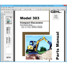 GEHL CONSTRUCTION EQUIPMENT EPC PARTS CATALOG