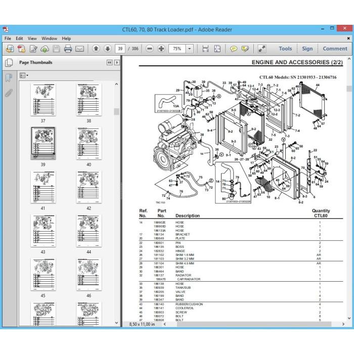 GEHL CONSTRUCTION EQUIPMENT EPC PARTS CATALOG