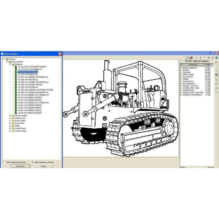 KOMATSU DRESSTA-GALION EPC 2021 PARTS CATALOG
