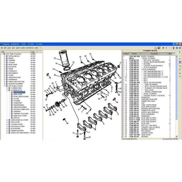 KOMATSU DRESSTA-GALION EPC 2021 PARTS CATALOG