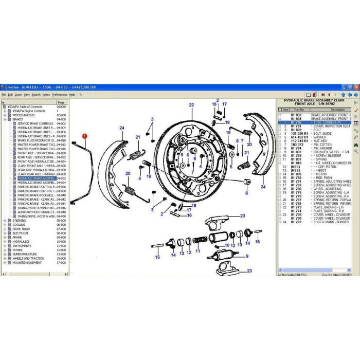 KOMATSU DRESSTA-GALION EPC 2021 PARTS CATALOG