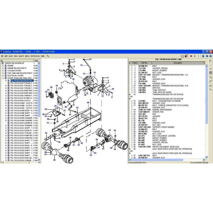 KOMATSU DRESSTA-GALION EPC 2021 PARTS CATALOG