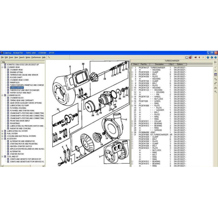 Komatsu England EPC spare parts catalog 2015