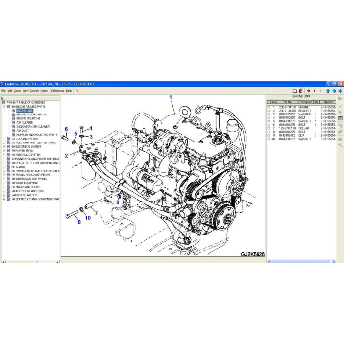 Komatsu Germany EPC spare parts catalog 2013