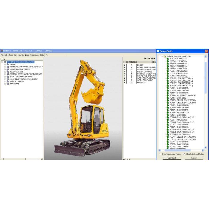 Komatsu Italy EPC spare parts catalog 2016