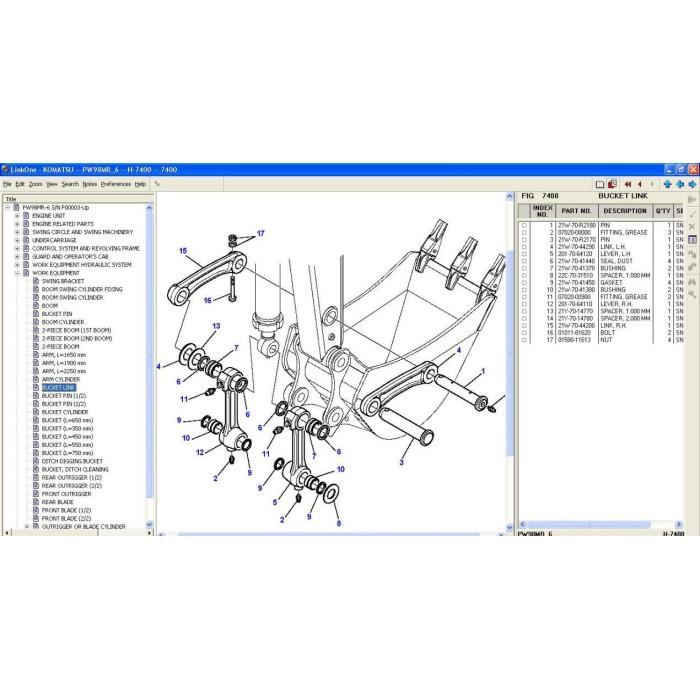 Komatsu Italy EPC spare parts catalog 2016